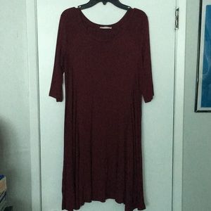 Burgundy Dress by Lush from Nordstrom
